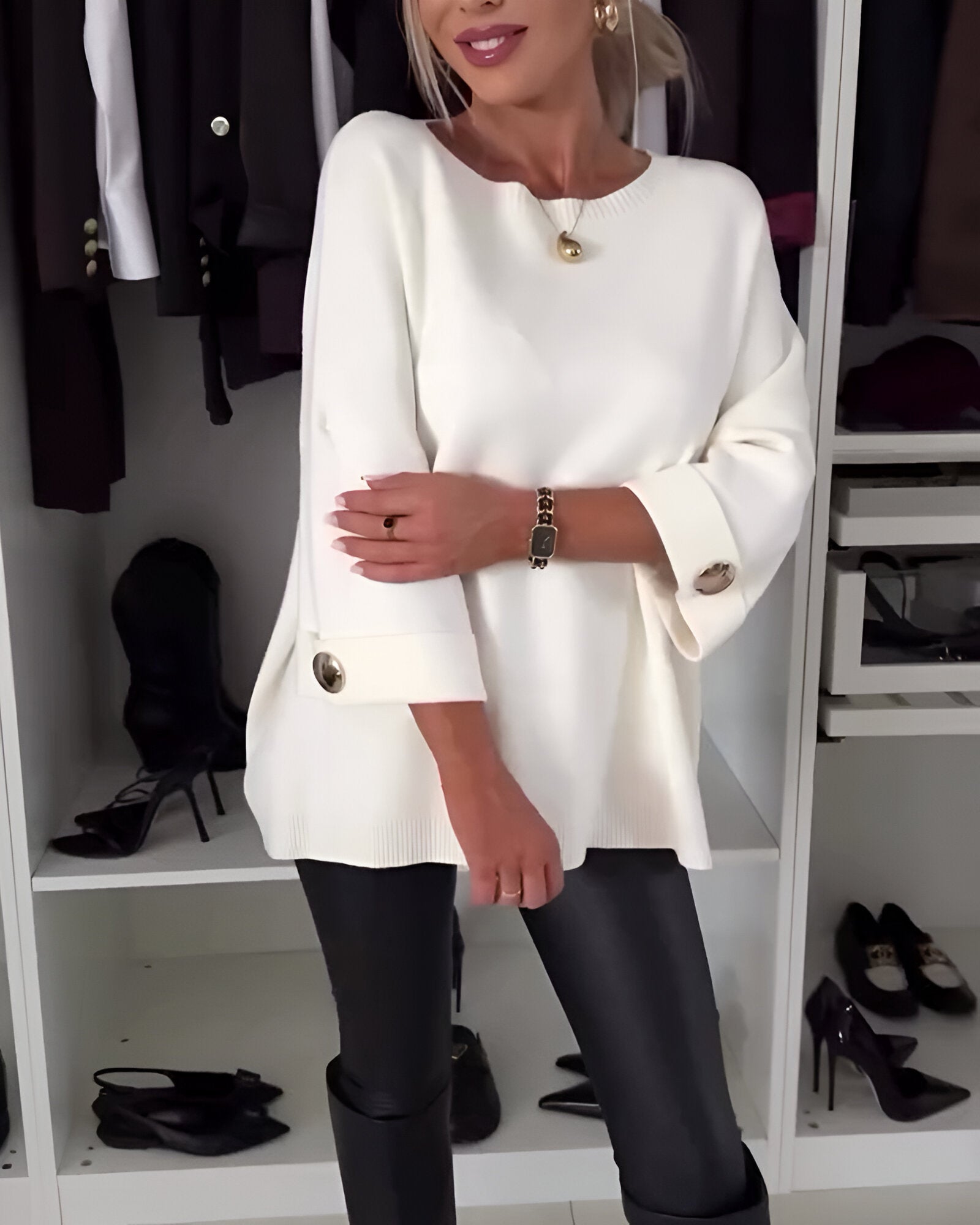 Sieglinde - Ronde Hals Gebreide Trui