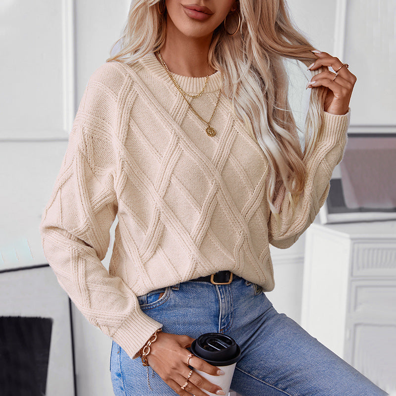 LUMARA – Diamond Knit Pullover