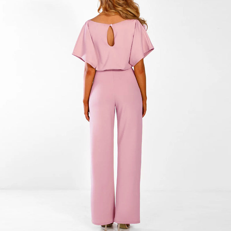 ELVYNNE – Elegant Lace-Up Jumpsuit