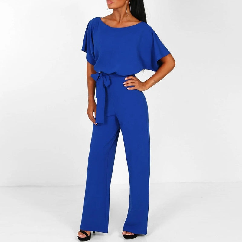 ELVYNNE – Elegant Lace-Up Jumpsuit