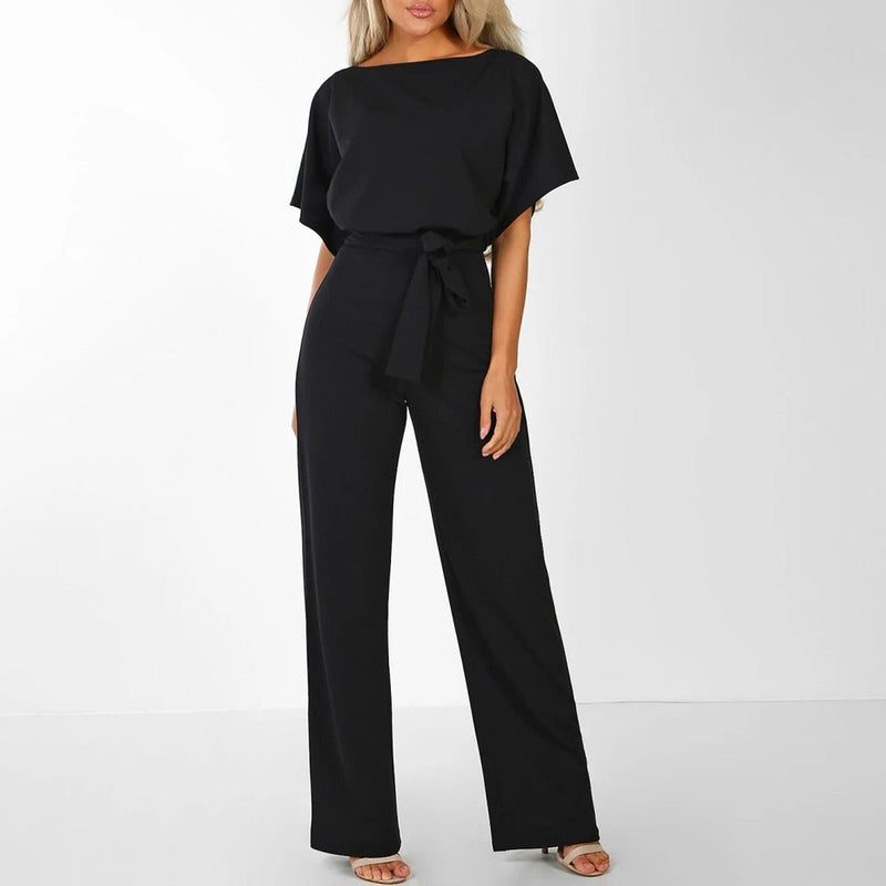ELVYNNE – Elegant Lace-Up Jumpsuit