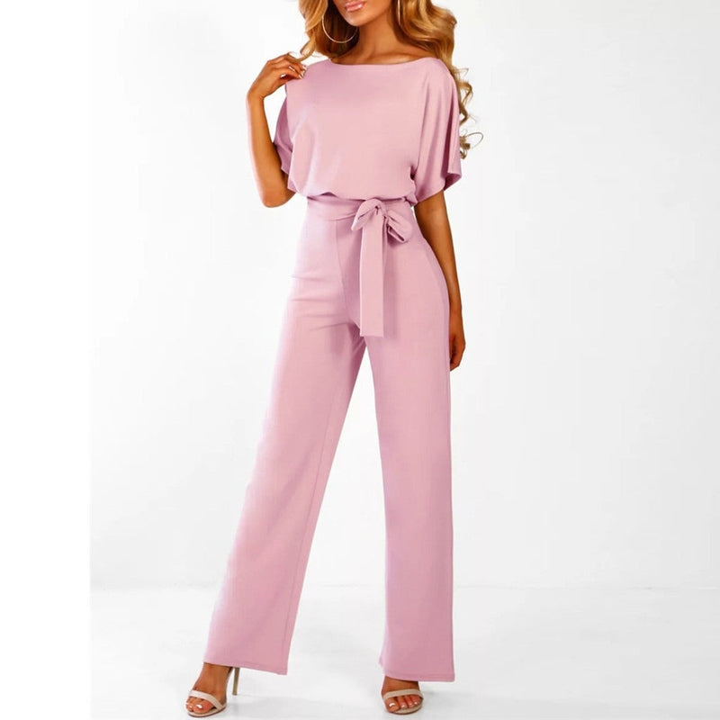 ELVYNNE – Elegant Lace-Up Jumpsuit