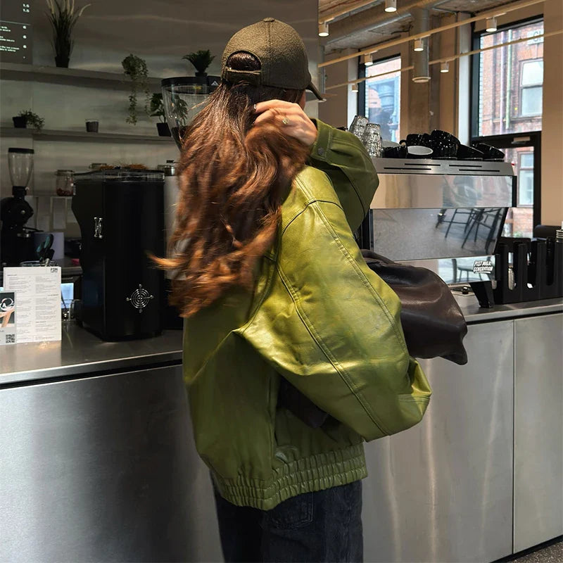 EMERYN – Street Chic Leather Jacket voor Dames