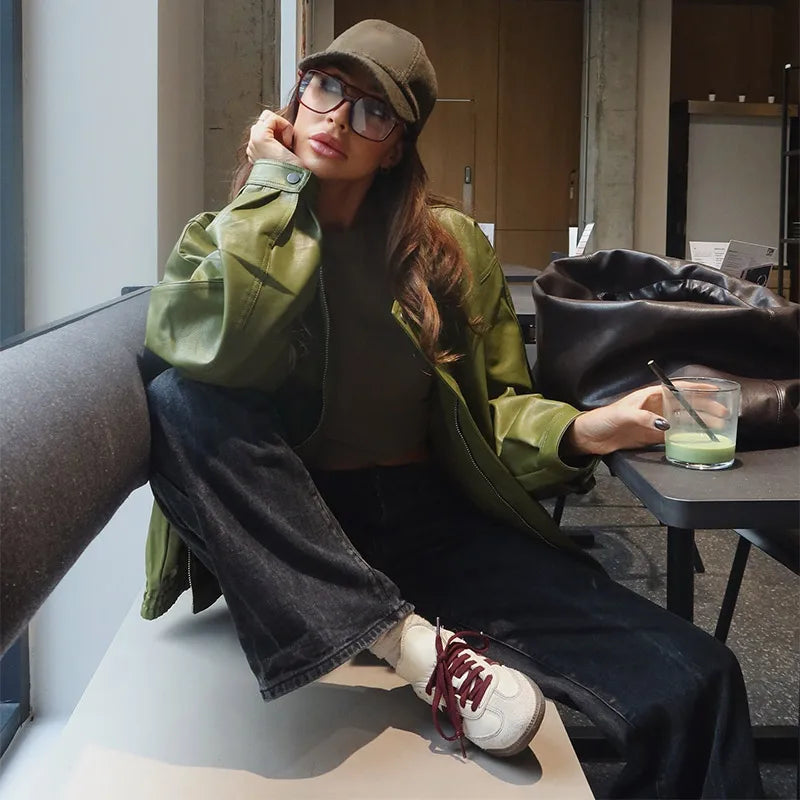 EMERYN – Street Chic Leather Jacket voor Dames