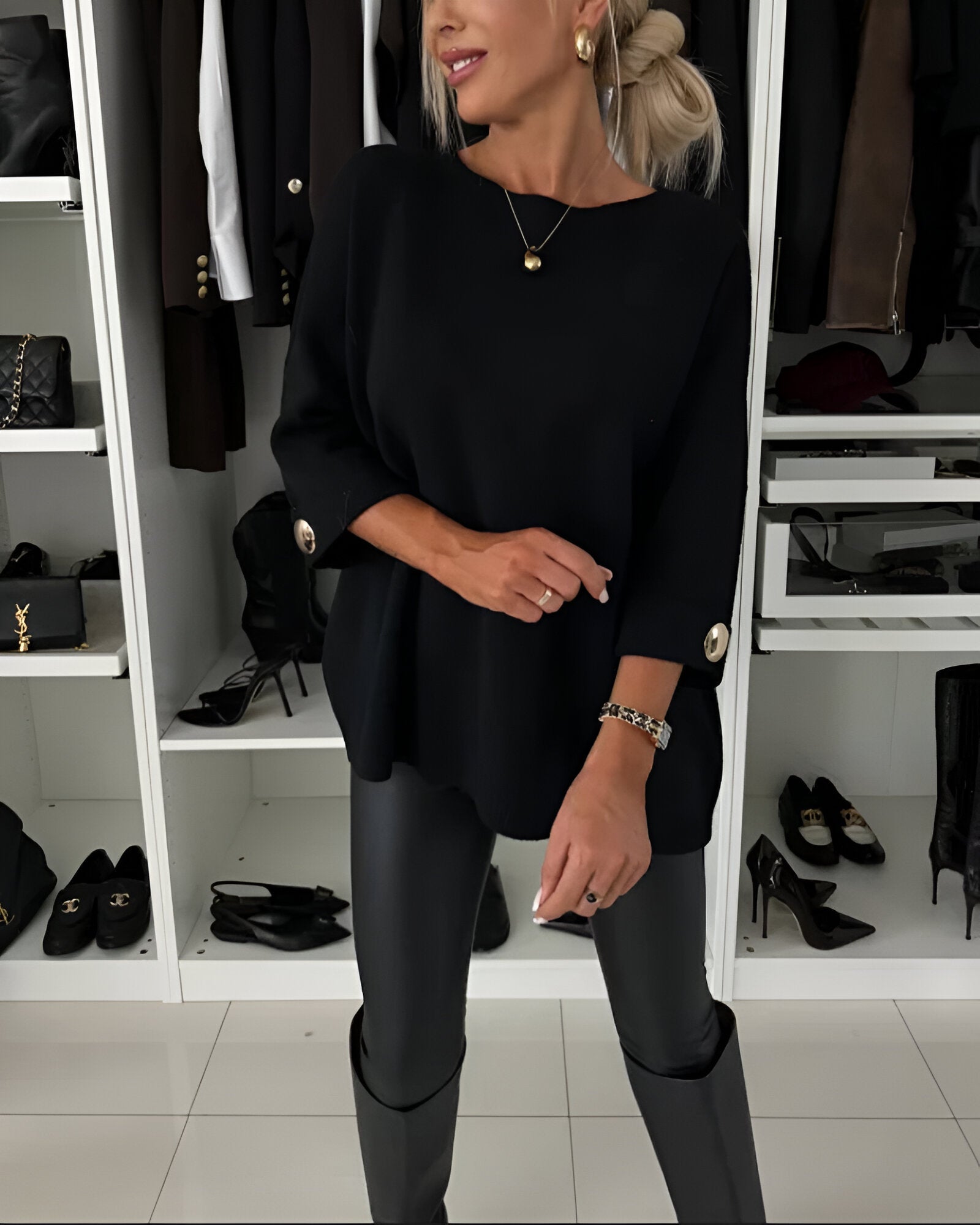 Sieglinde - Ronde Hals Gebreide Trui