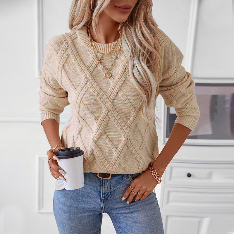 LUMARA – Diamond Knit Pullover