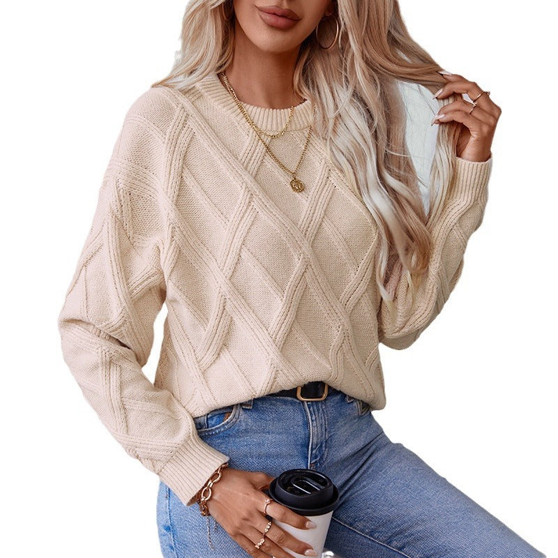 LUMARA – Diamond Knit Pullover