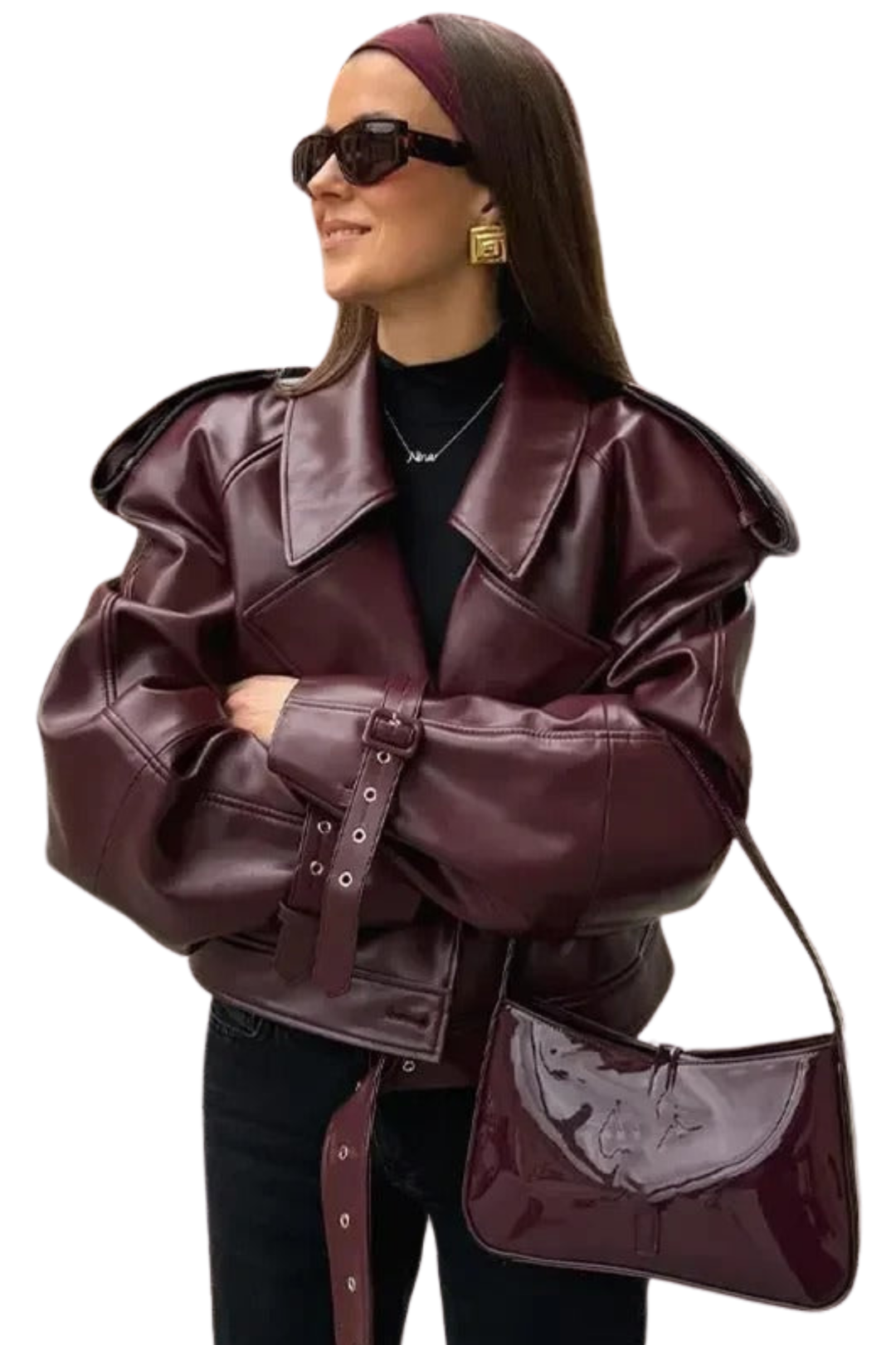 VALERINA – Tijdloze Leren Herfstjas voor de Moderne Vrouw