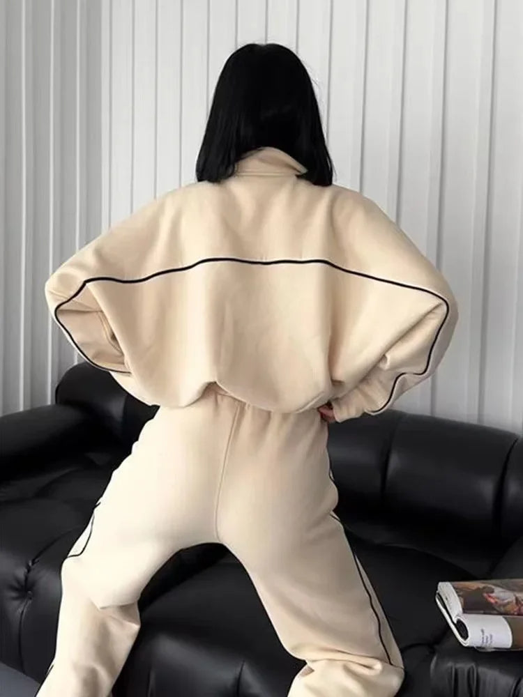 LYONÈ – High-Collar Luxe Tracksuit