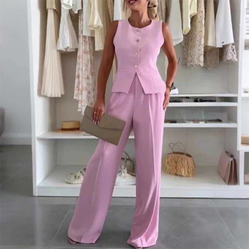 Abelle - Dames mouwloze top en lange broek